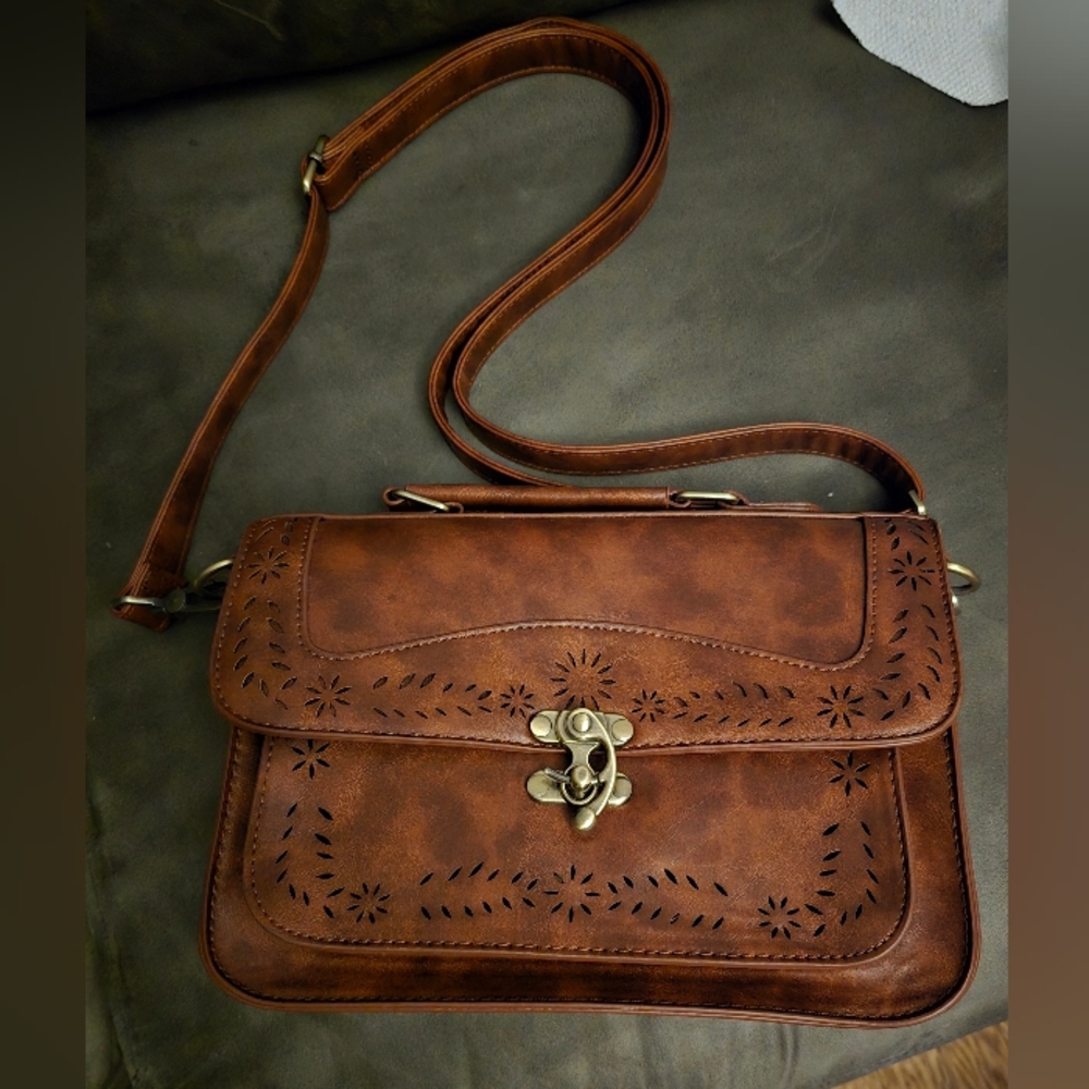 Brown Leather Handbag